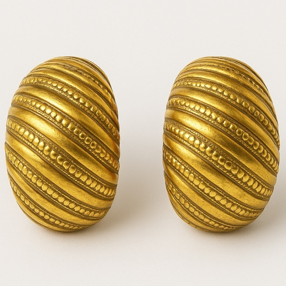 Chunky Gold Hoop Earrings